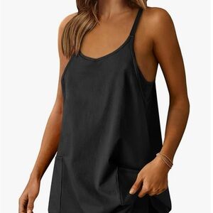 Black Sleeveless Tank Top